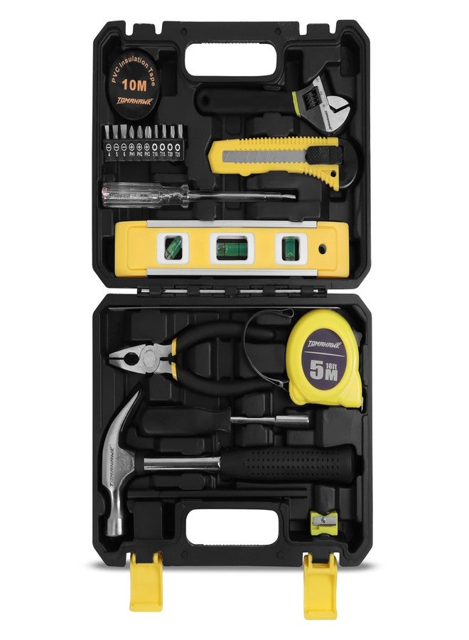 TOMAHAWK HTK-5552 10-Piece Household DIY Tool Kit - Complete Home Repair Set with Sturdy Plastic Toolbox - Perfect for Students, DIY Enthusiasts, Car, Bike Repair & Everyday Use - Image 1